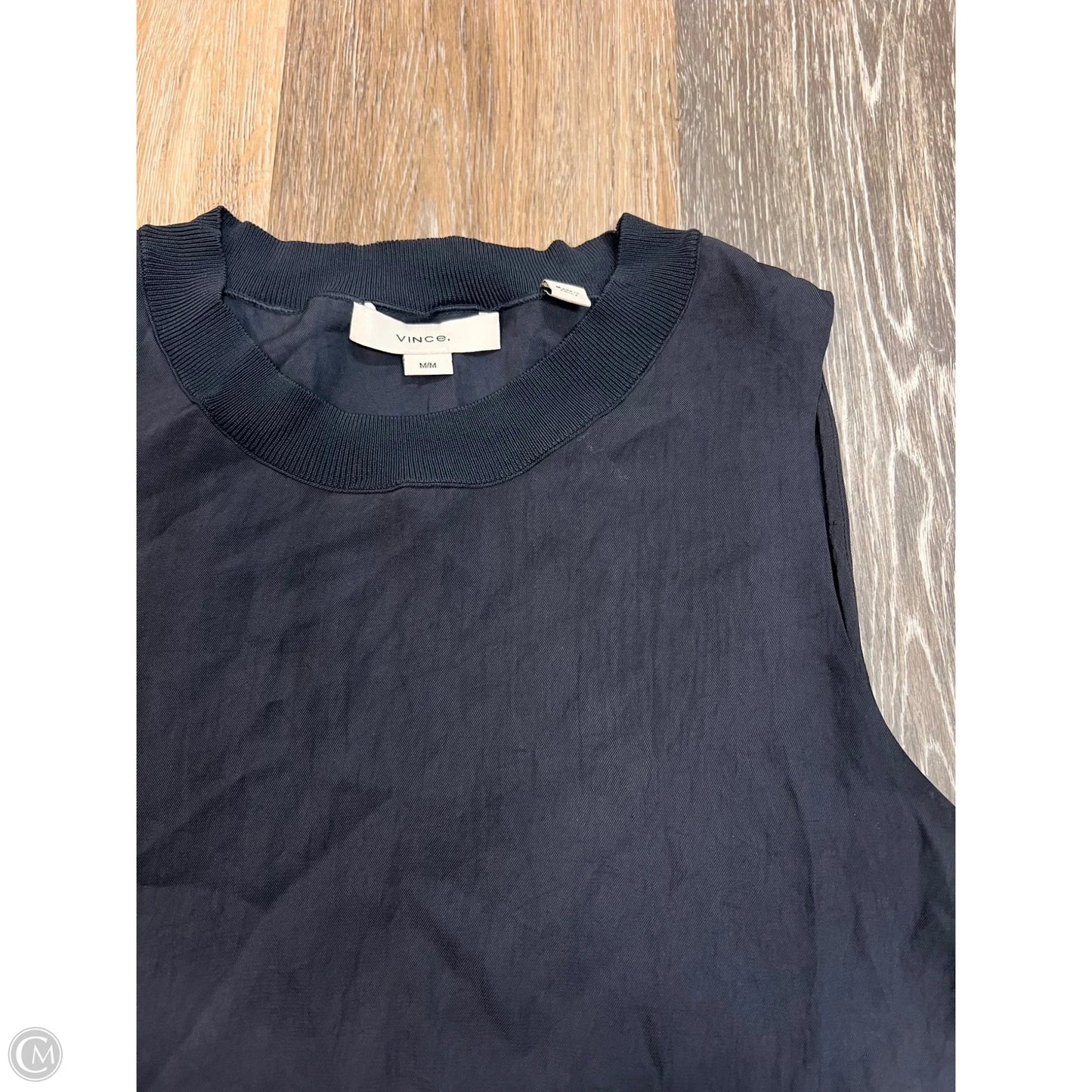 Top Sleeveless By Vince In Navy, Size: M