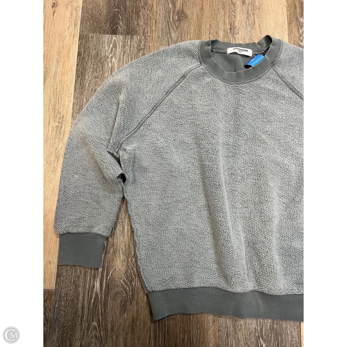 Sweatshirt Crewneck By Perfect White Tee In Blue, Size: S