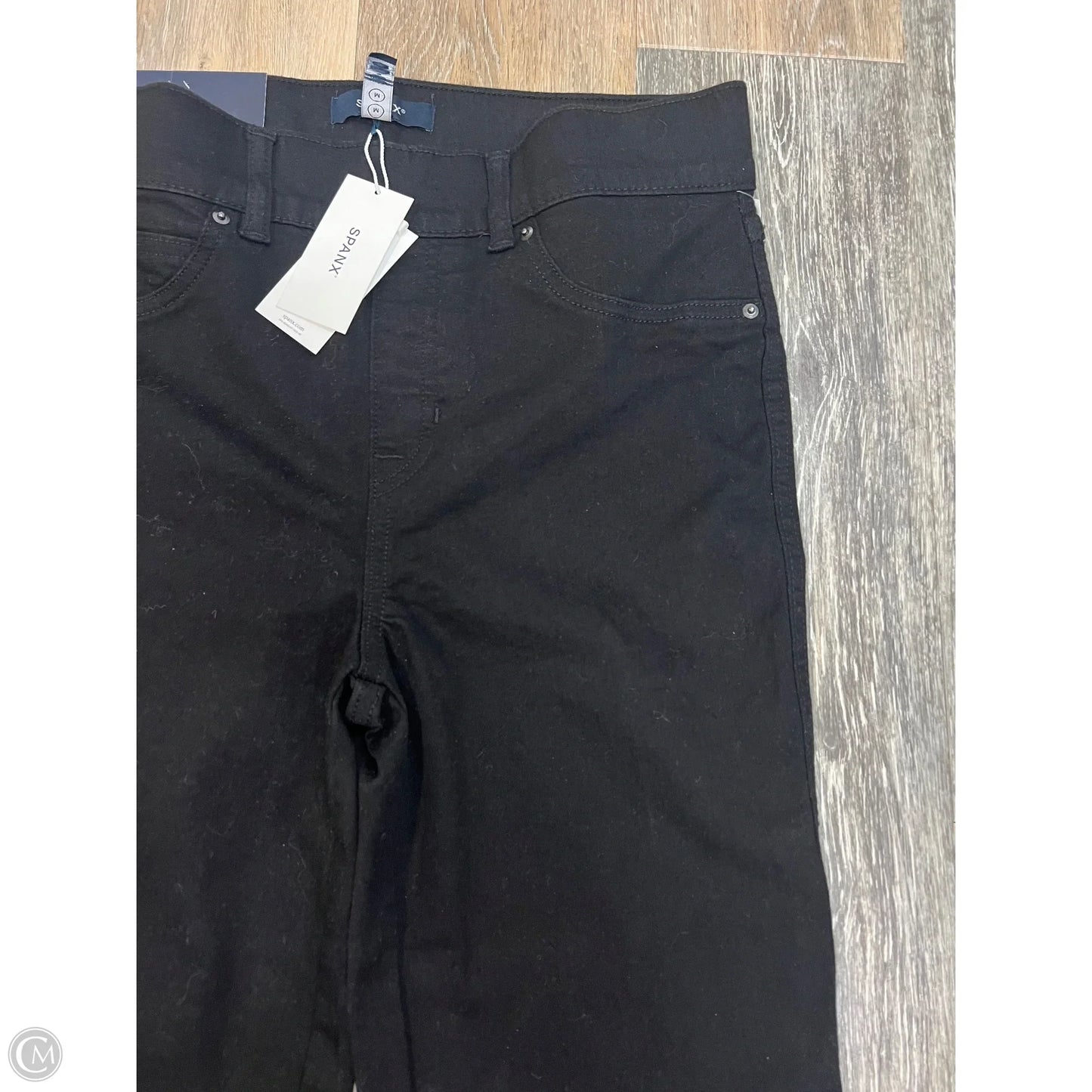 Jeans Flared By Spanx In Black Denim, Size: Mp