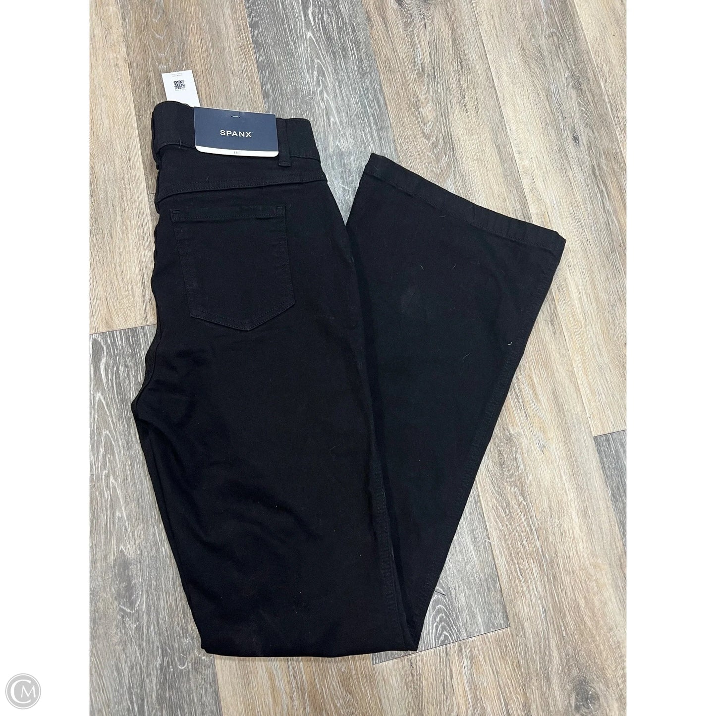 Jeans Flared By Spanx In Black Denim, Size: Mp