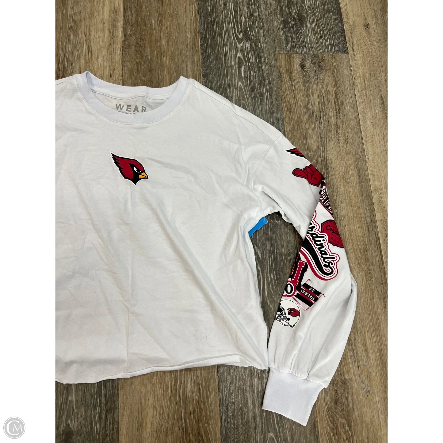 Athletic Top Long Sleeve Crewneck By Nfl In White, Size: Xs