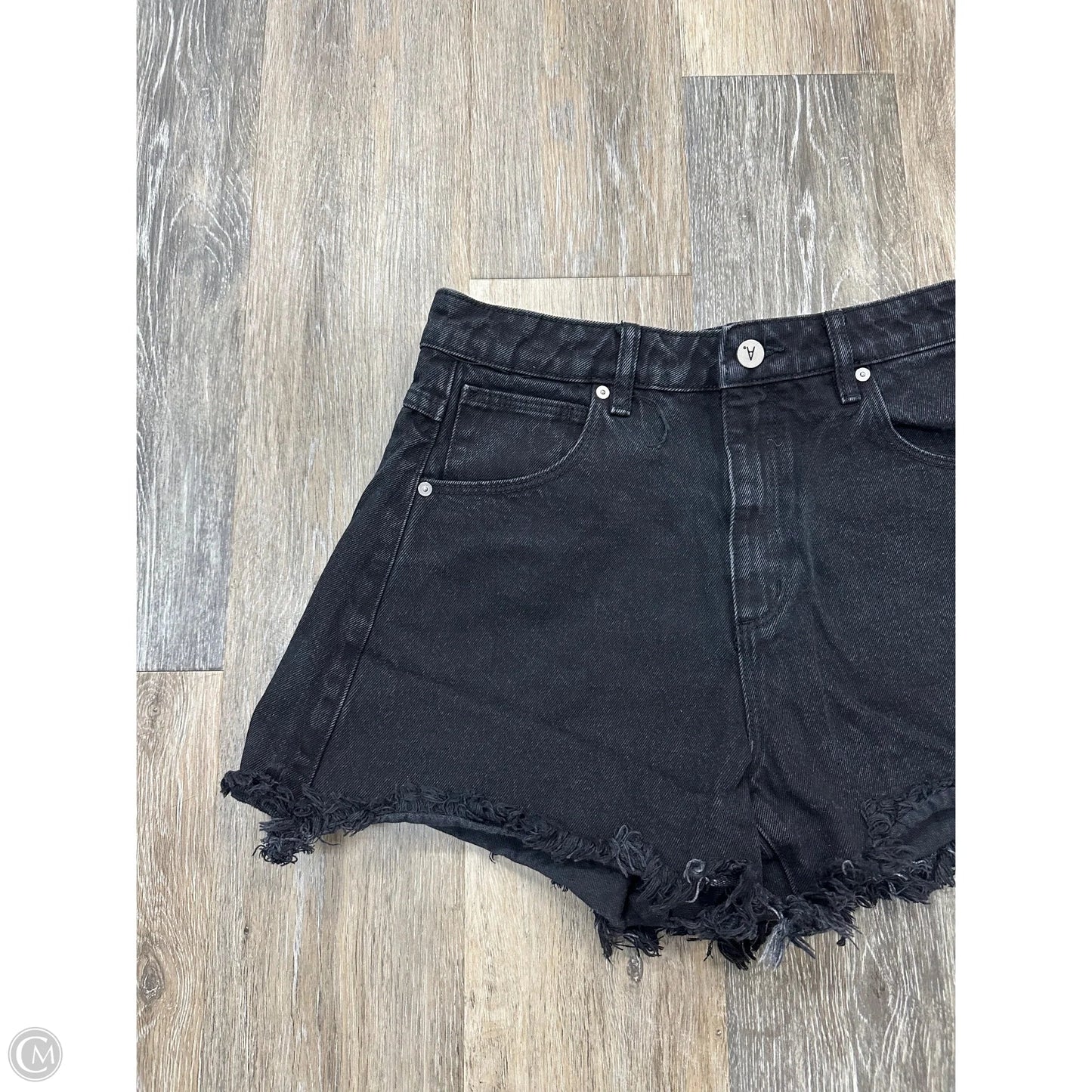 Shorts By Abrand Jeans In Black Denim, Size: 4