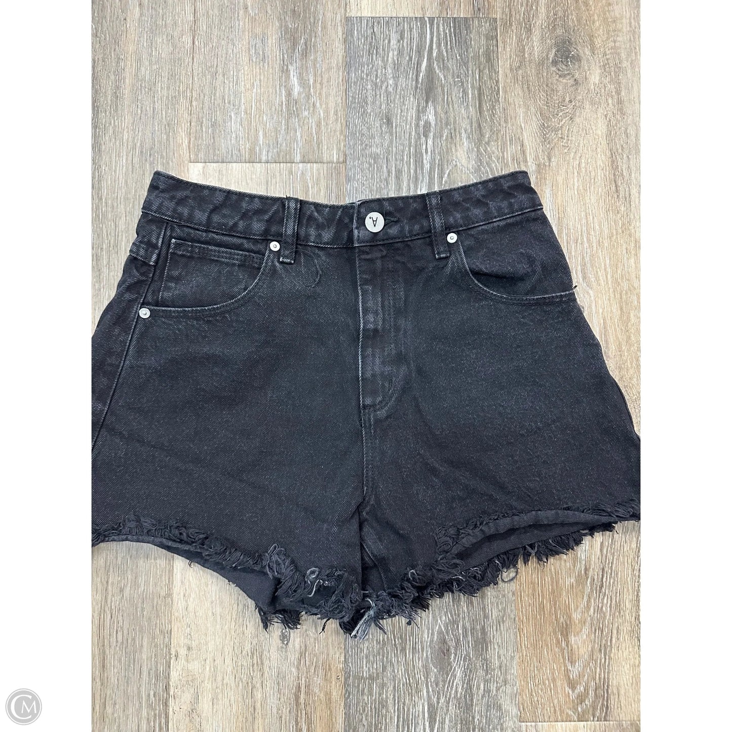 Shorts By Abrand Jeans In Black Denim, Size: 4