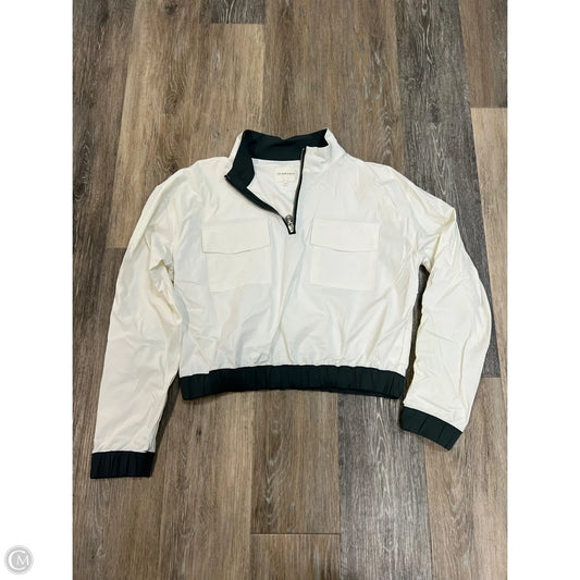 Athletic Jacket By 7 Diamonds In Grey & White, Size: M