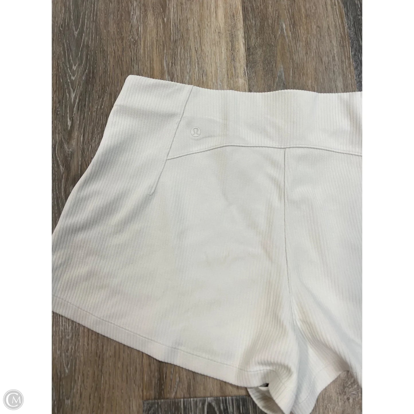Athletic Shorts By Lululemon In Cream, Size: 14