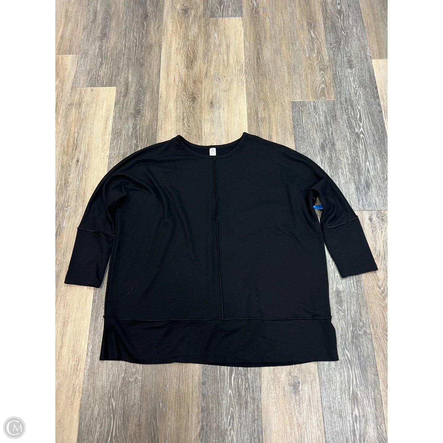 Top Long Sleeve By Spanx In Black, Size: L