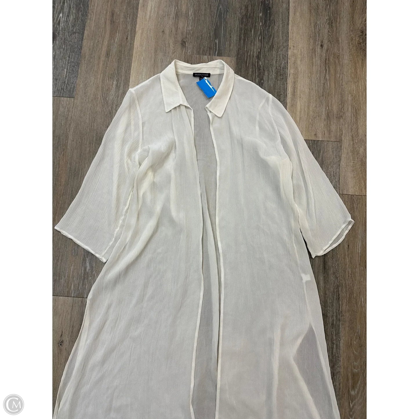 Tunic Long Sleeve By Eileen Fisher In White, Size: M