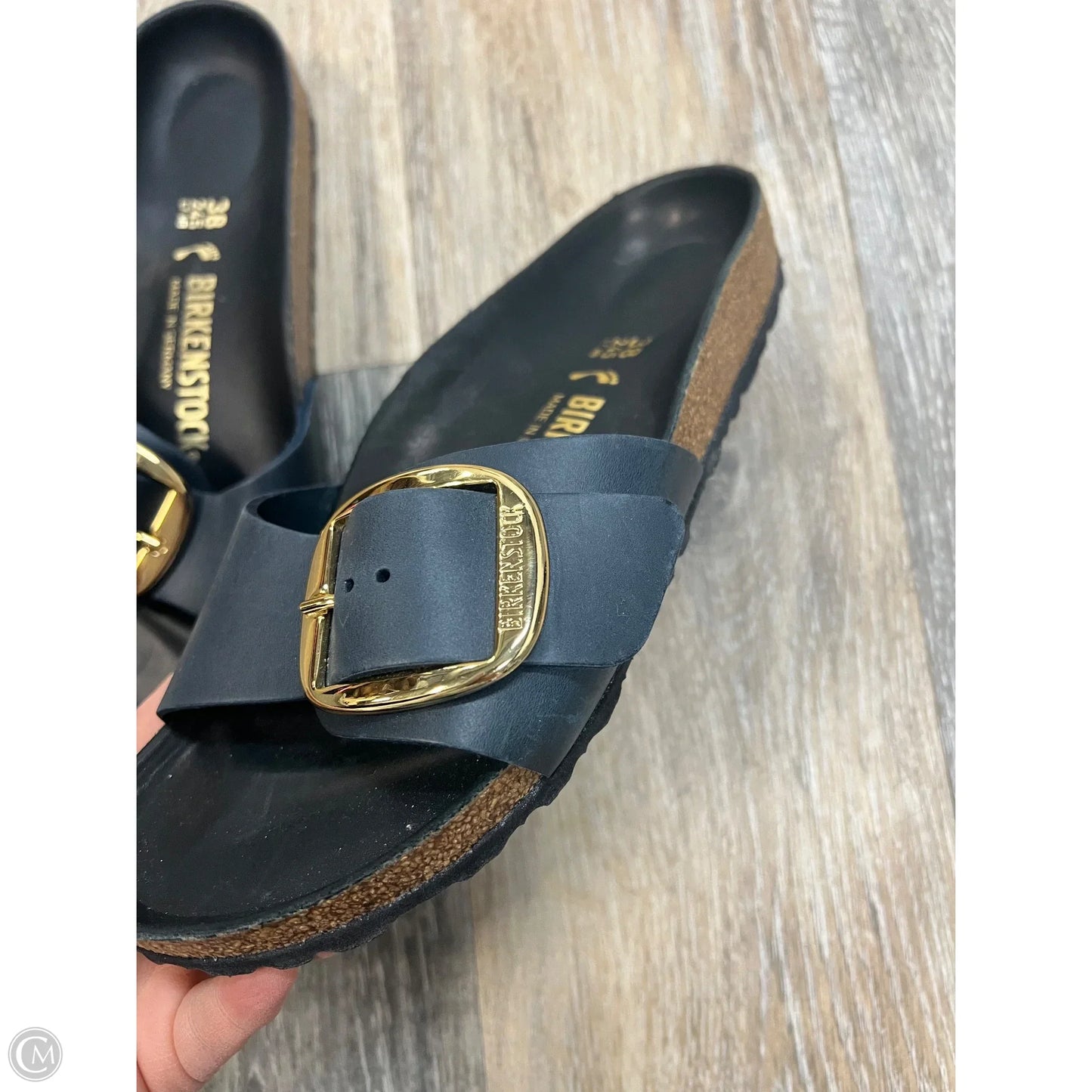 Sandals Flats By Birkenstock In Navy, Size: 7/38