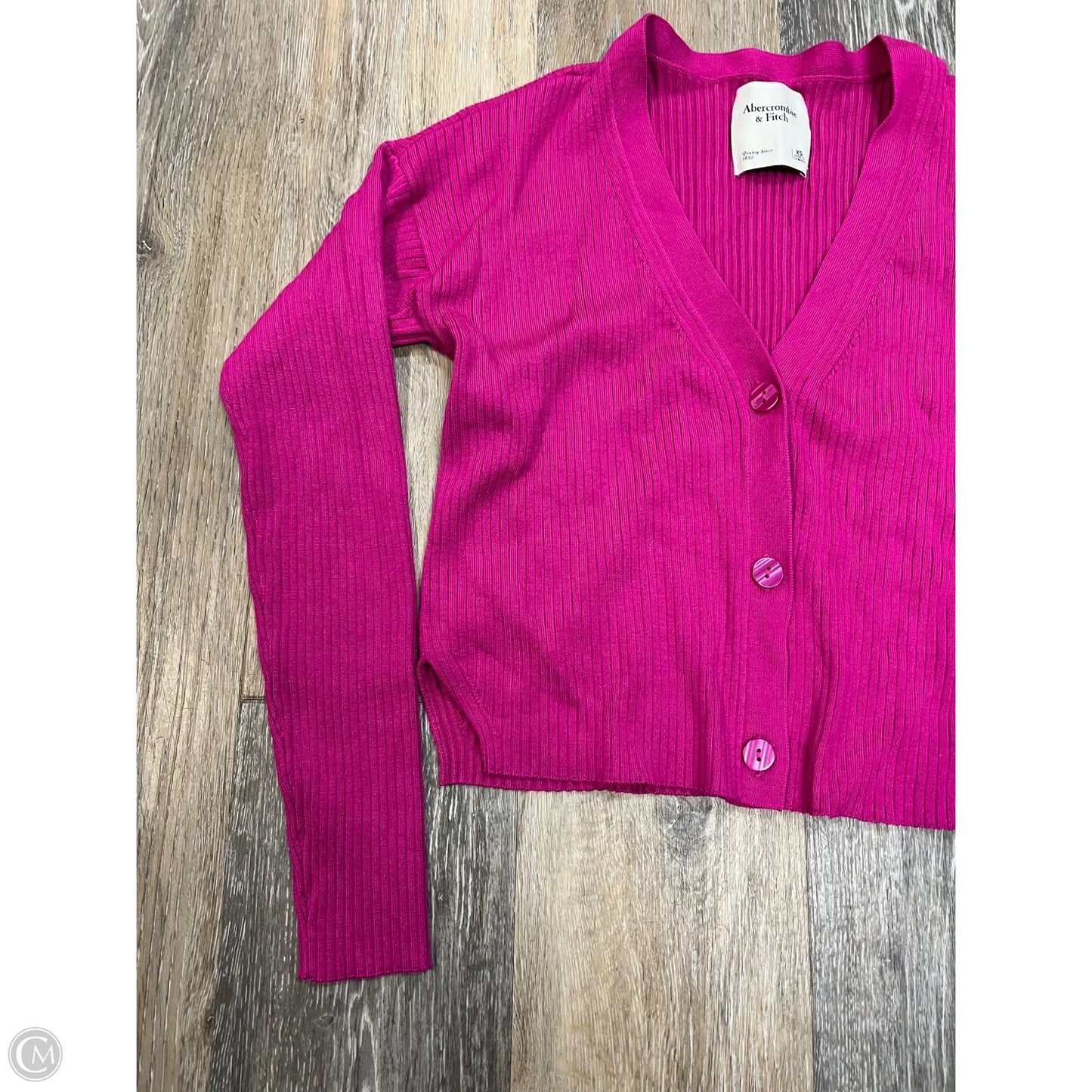 Sweater Cardigan By Abercrombie And Fitch In Pink, Size: Xs