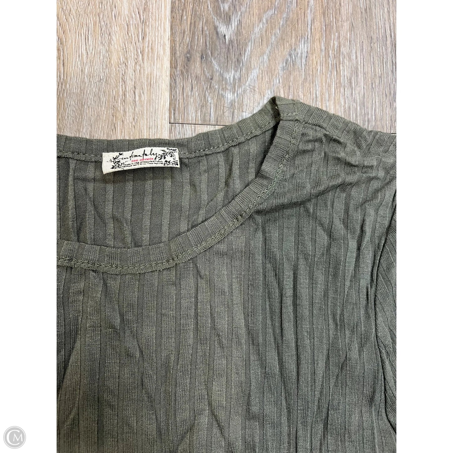 Top Short Sleeve By Free People In Green, Size: Xs