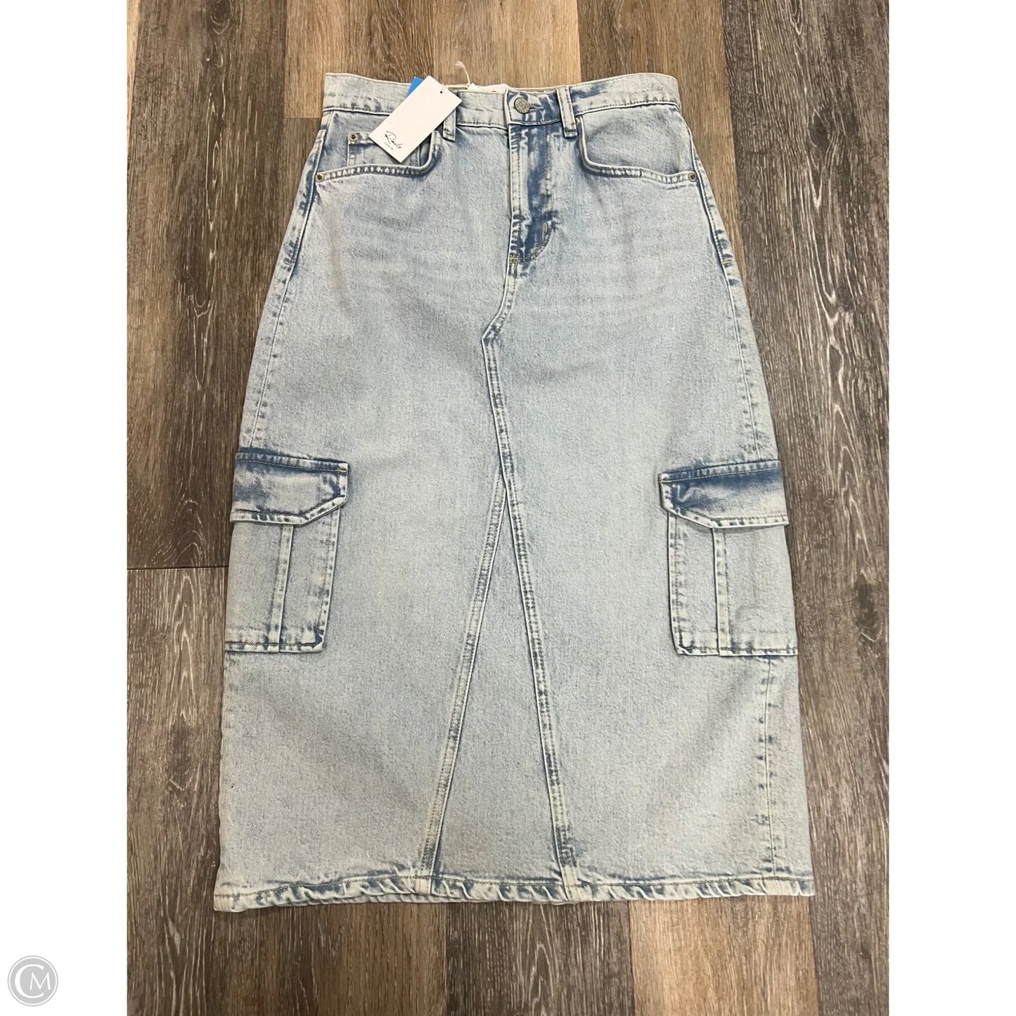 Skirt Midi By Rails In Blue Denim, Size: 01/25