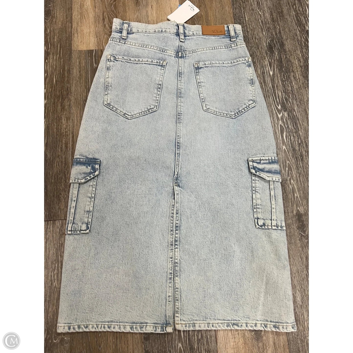 Skirt Midi By Rails In Blue Denim, Size: 01/25