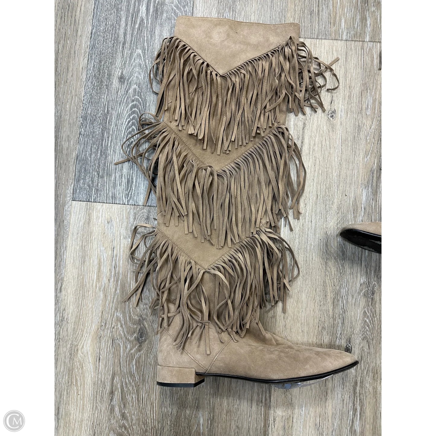 Boots Designer By Roger Vivier In Tan, Size: 5.5