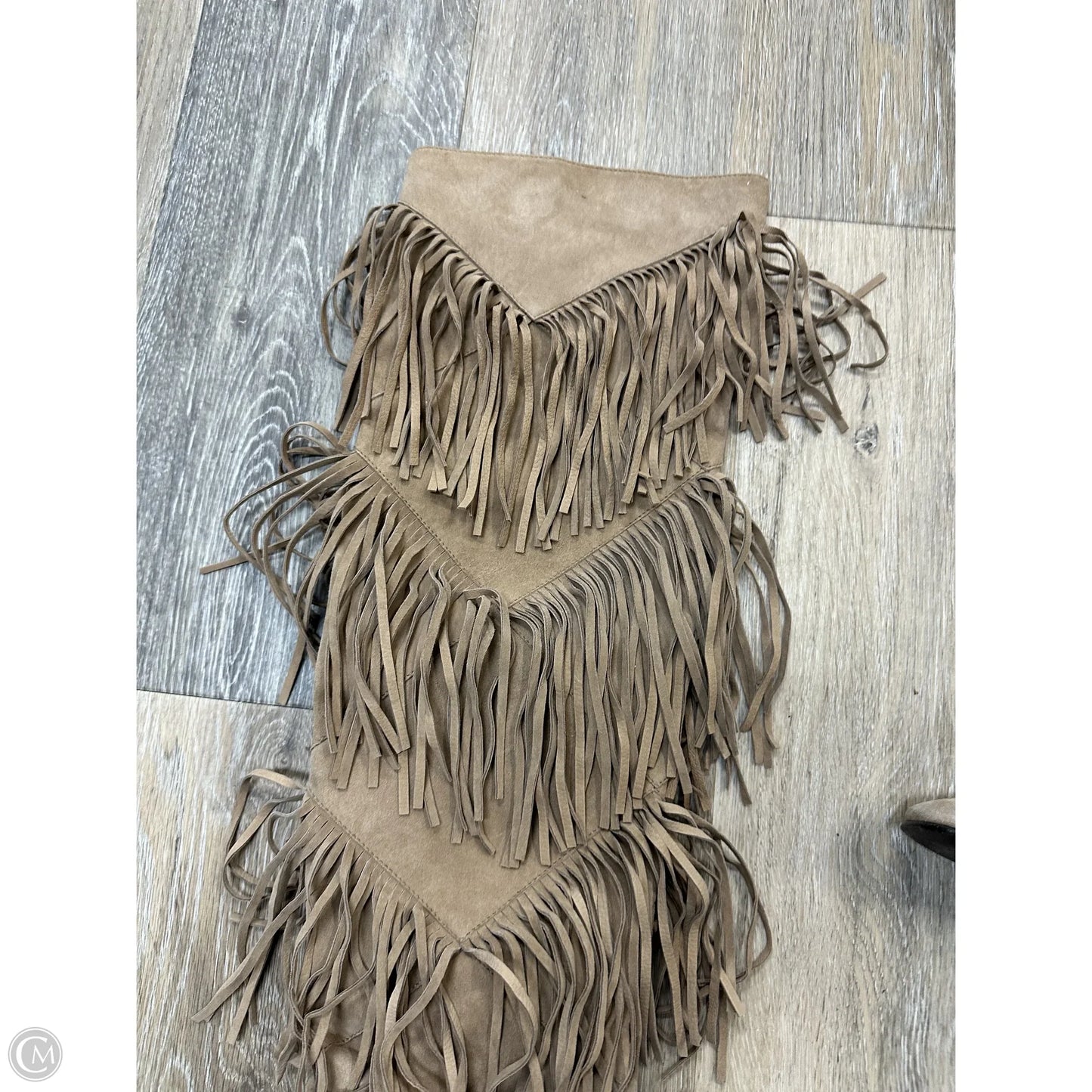 Boots Designer By Roger Vivier In Tan, Size: 5.5