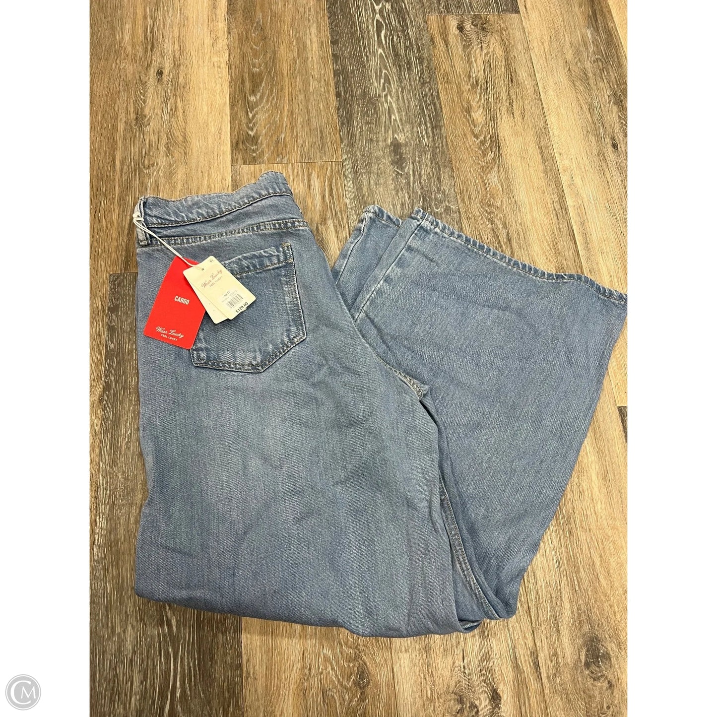 Jeans Wide Leg By Lucky Brand In Blue Denim, Size: 12