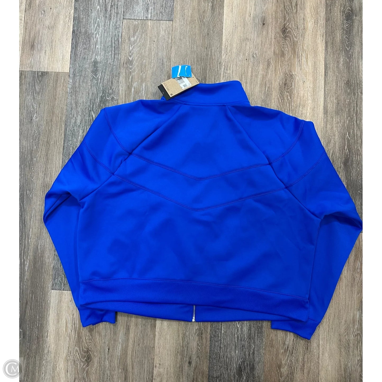 Athletic Jacket By Nike Apparel In Blue, Size: 1x