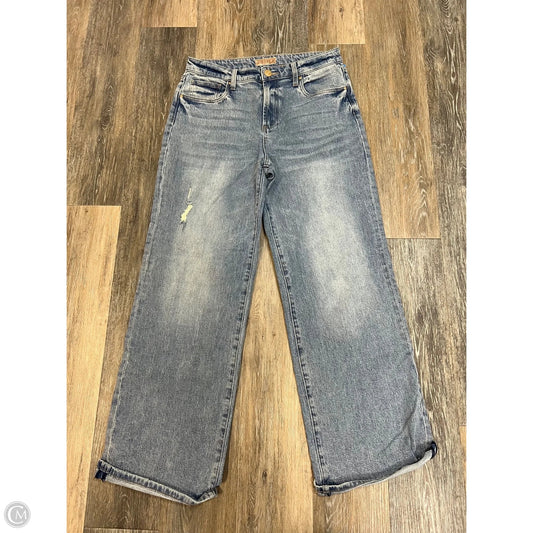 Jeans Wide Leg By Kut In Blue Denim, Size: 8