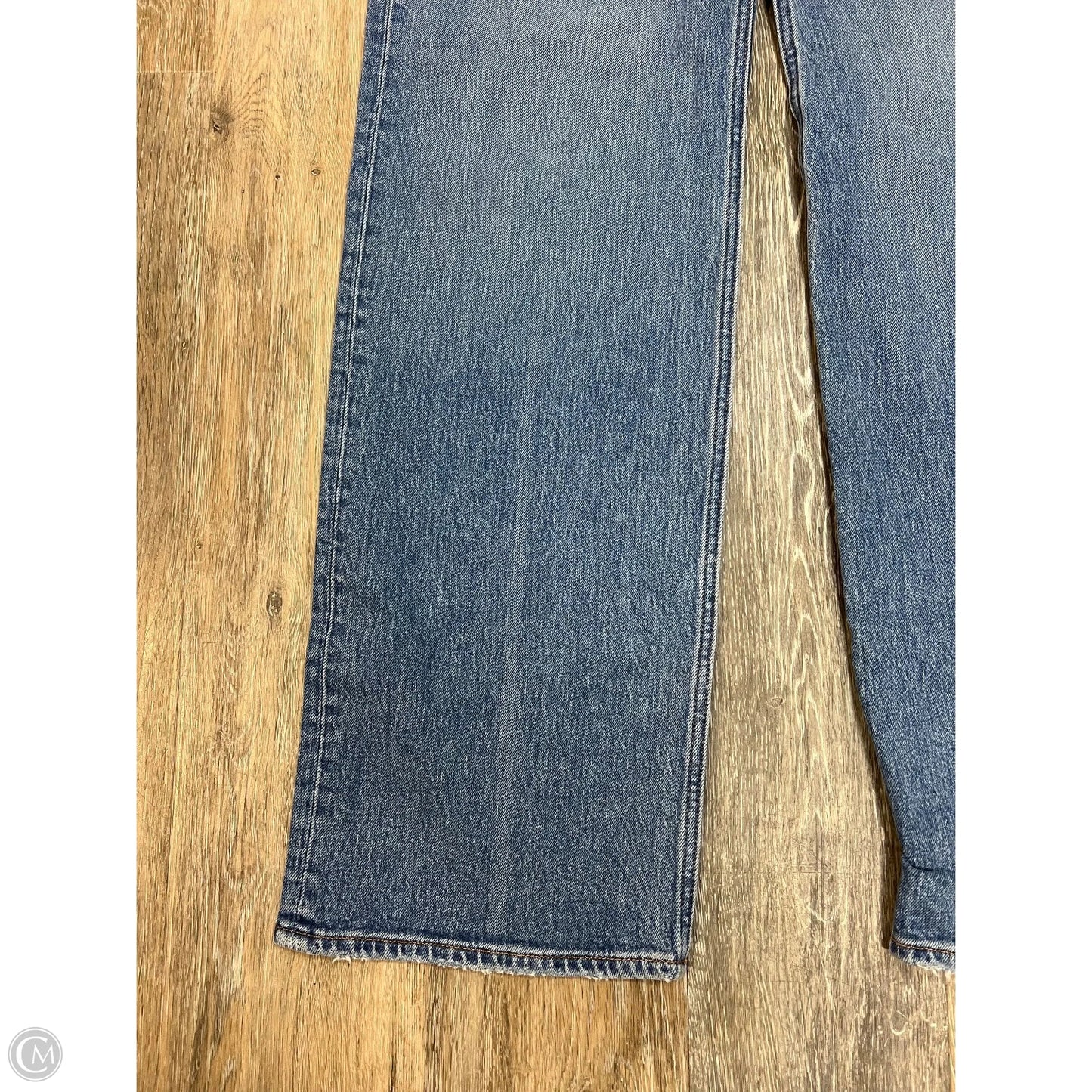 -Jeans Straight By Abercrombie And Fitch In Blue Denim, Size: 10l