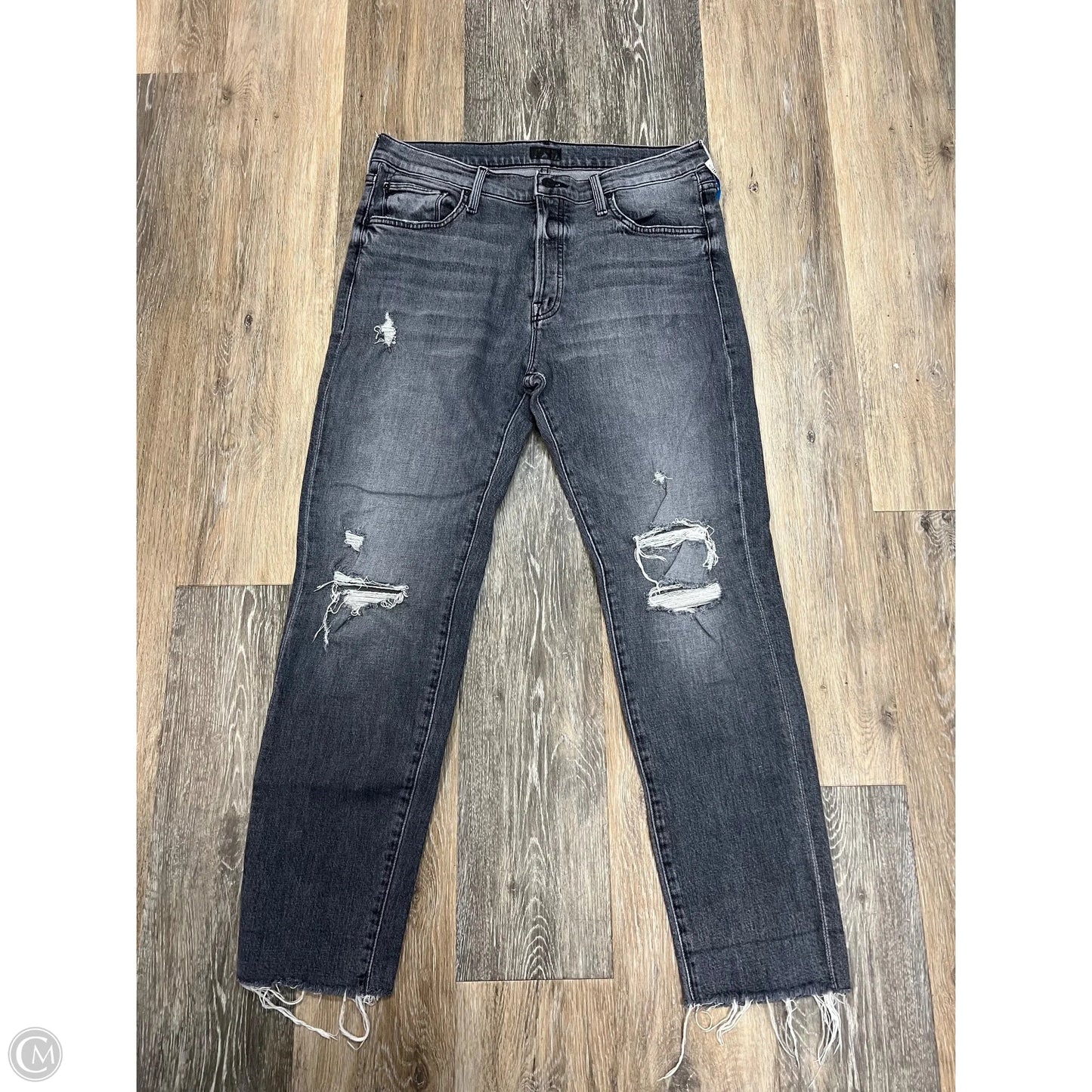 Jeans Skinny By Mother In Grey Denim, Size: 8
