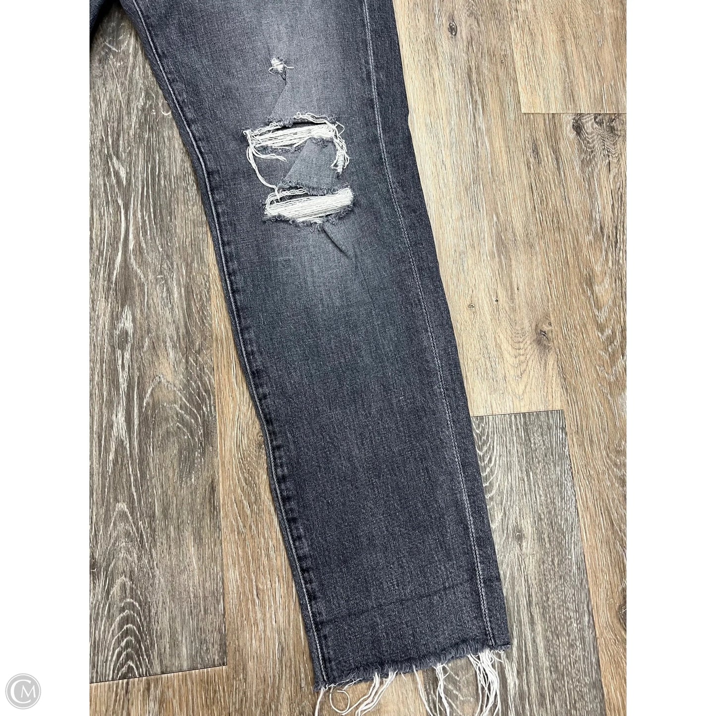 Jeans Skinny By Mother In Grey Denim, Size: 8