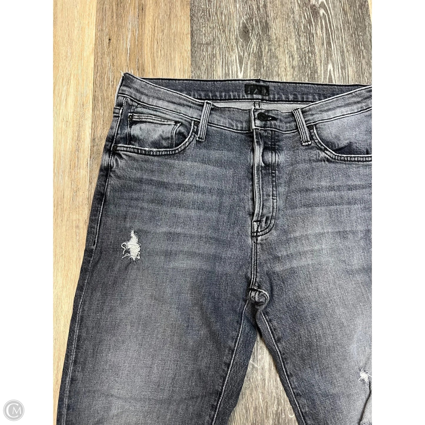 Jeans Skinny By Mother In Grey Denim, Size: 8