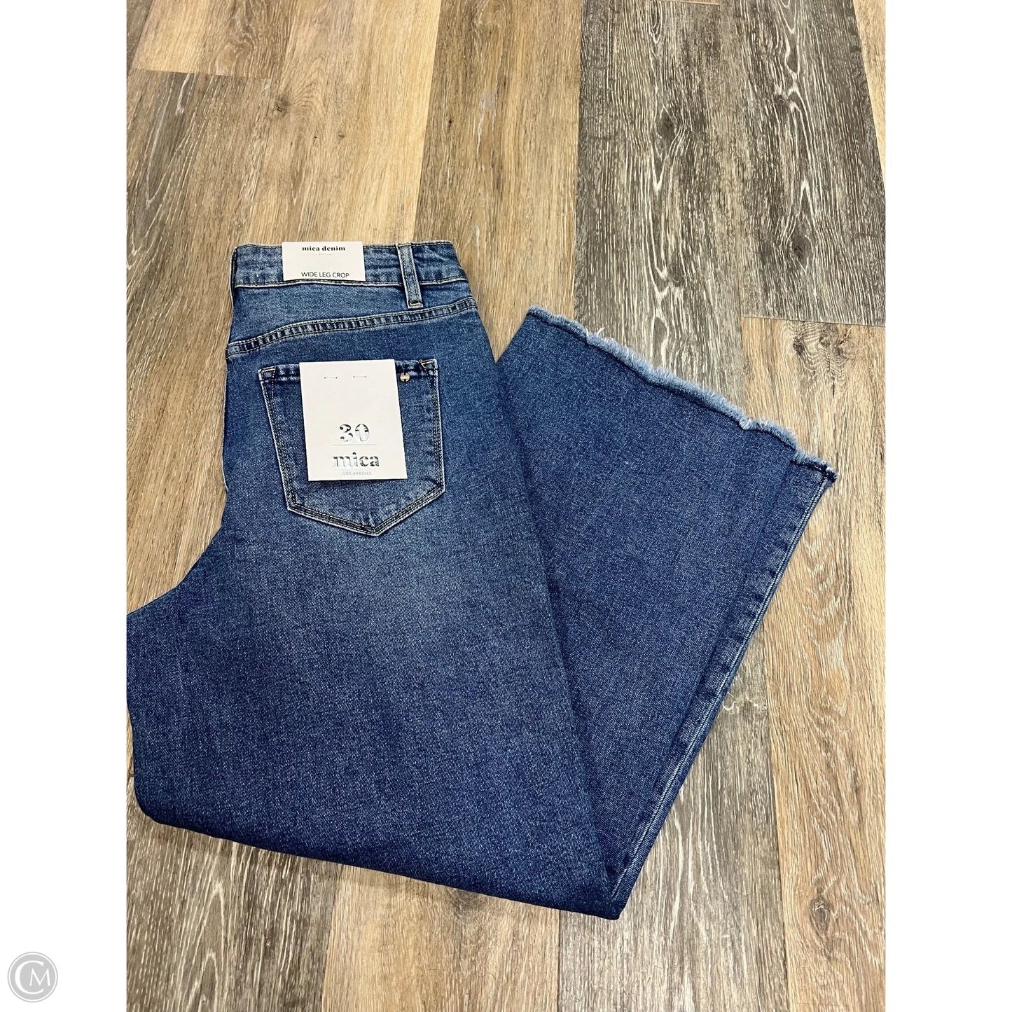 -Jeans Wide Leg By Micas In Blue Denim, Size: 10/30