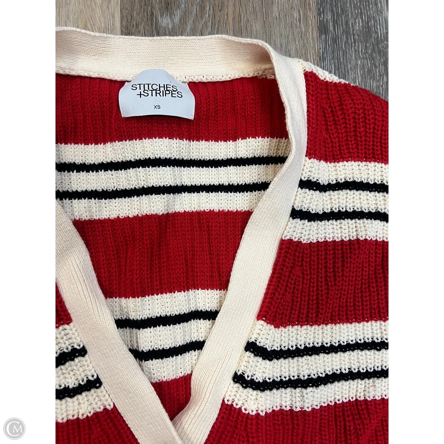 Sweater Cardigan By Stitches + Stripes In Striped Pattern, Size: Xs