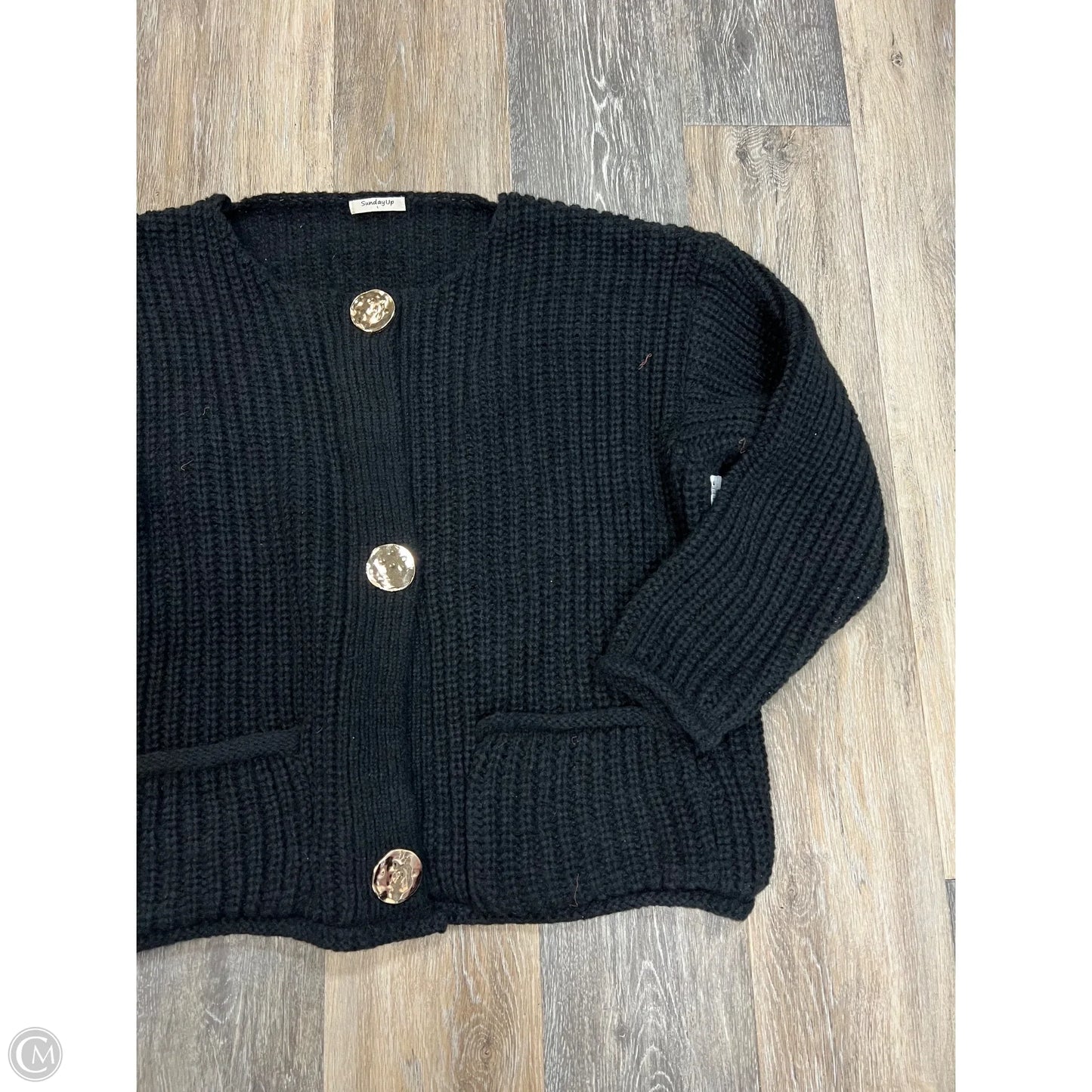 Sweater Cardigan By Sunday Up In Black, Size: L