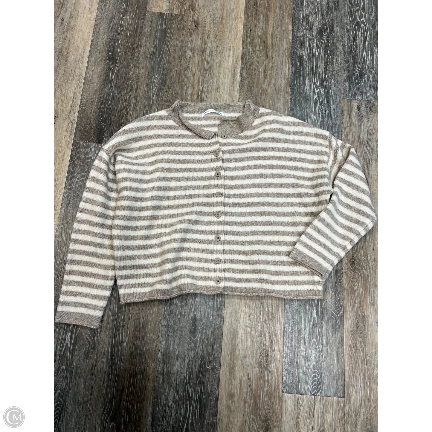 Sweater Cardigan By Altard State In Striped Pattern, Size: Xxs