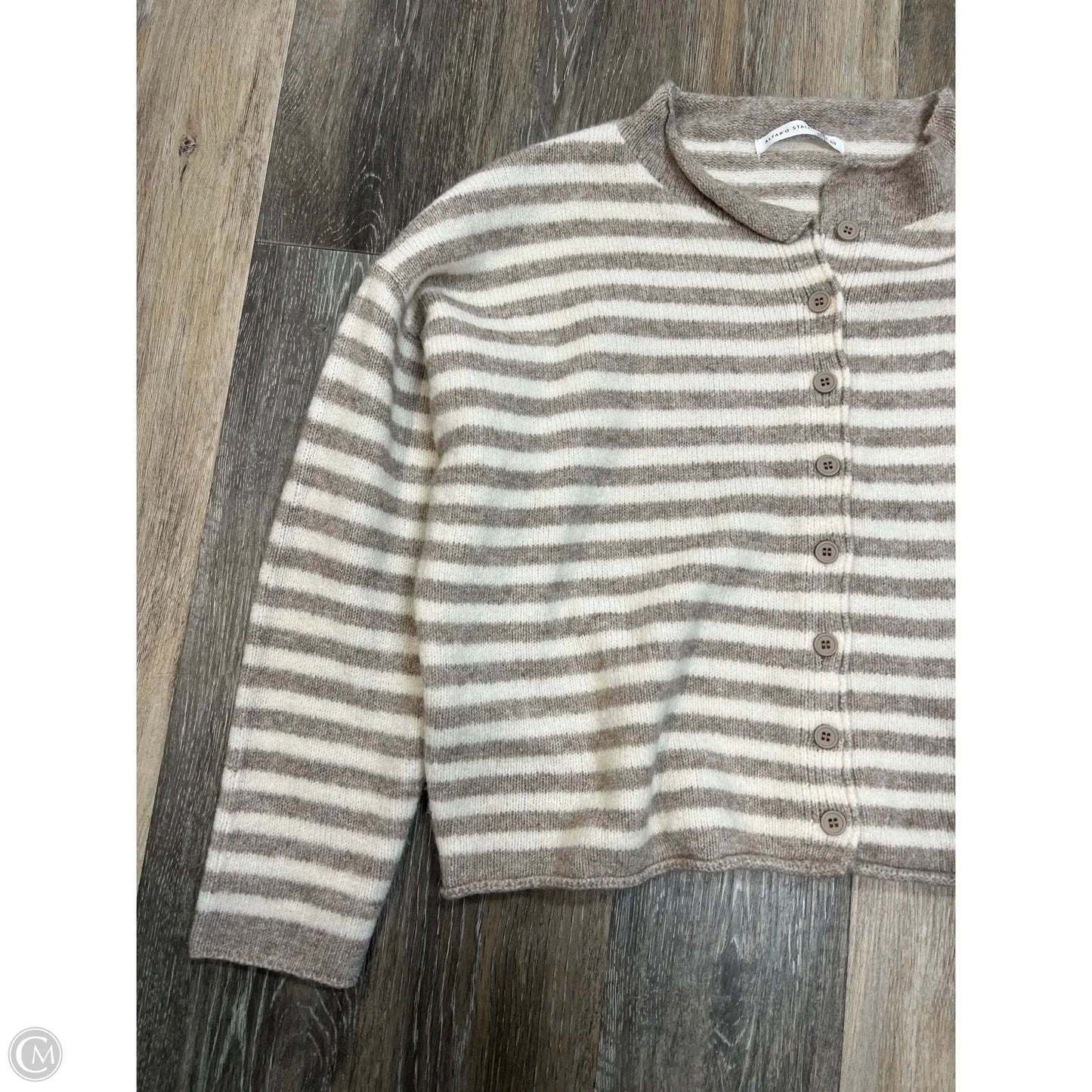 Sweater Cardigan By Altard State In Striped Pattern, Size: Xxs