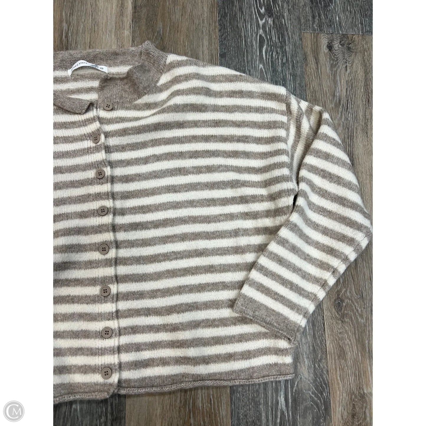 Sweater Cardigan By Altard State In Striped Pattern, Size: Xxs