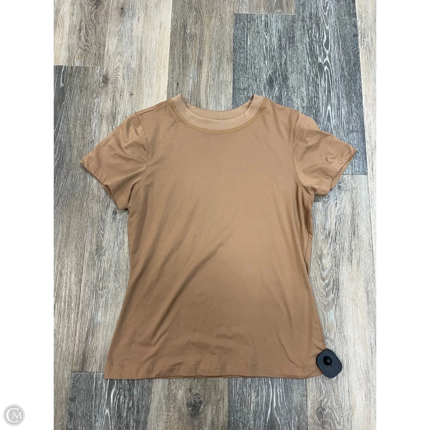 Athletic Top Short Sleeve By 7 Diamonds In Tan, Size: M