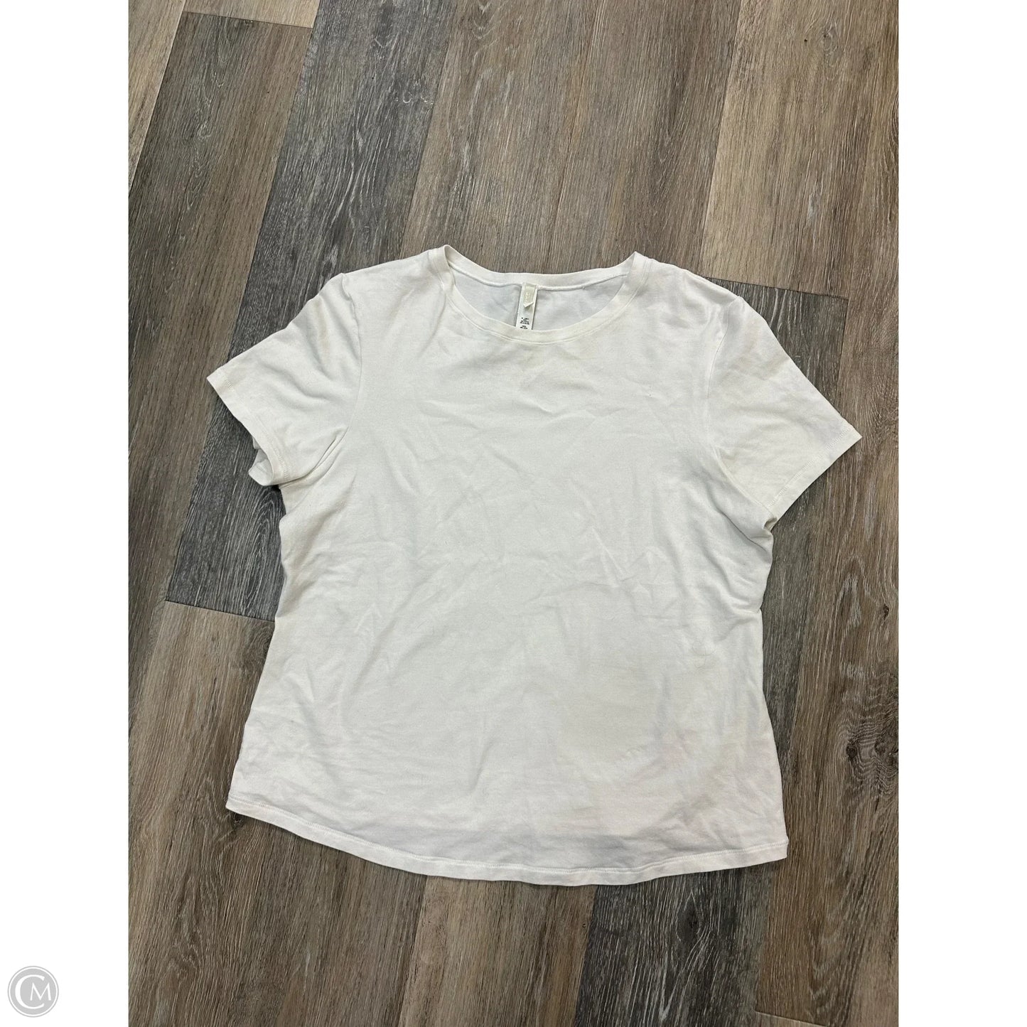 Top Short Sleeve By Skims In Cream, Size: 2x