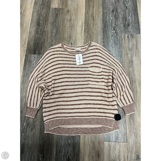 Sweater By Be Cool In Striped Pattern, Size: M/L