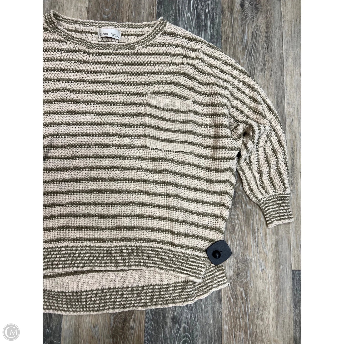 Sweater By Be Cool In Tan, Size: M/L