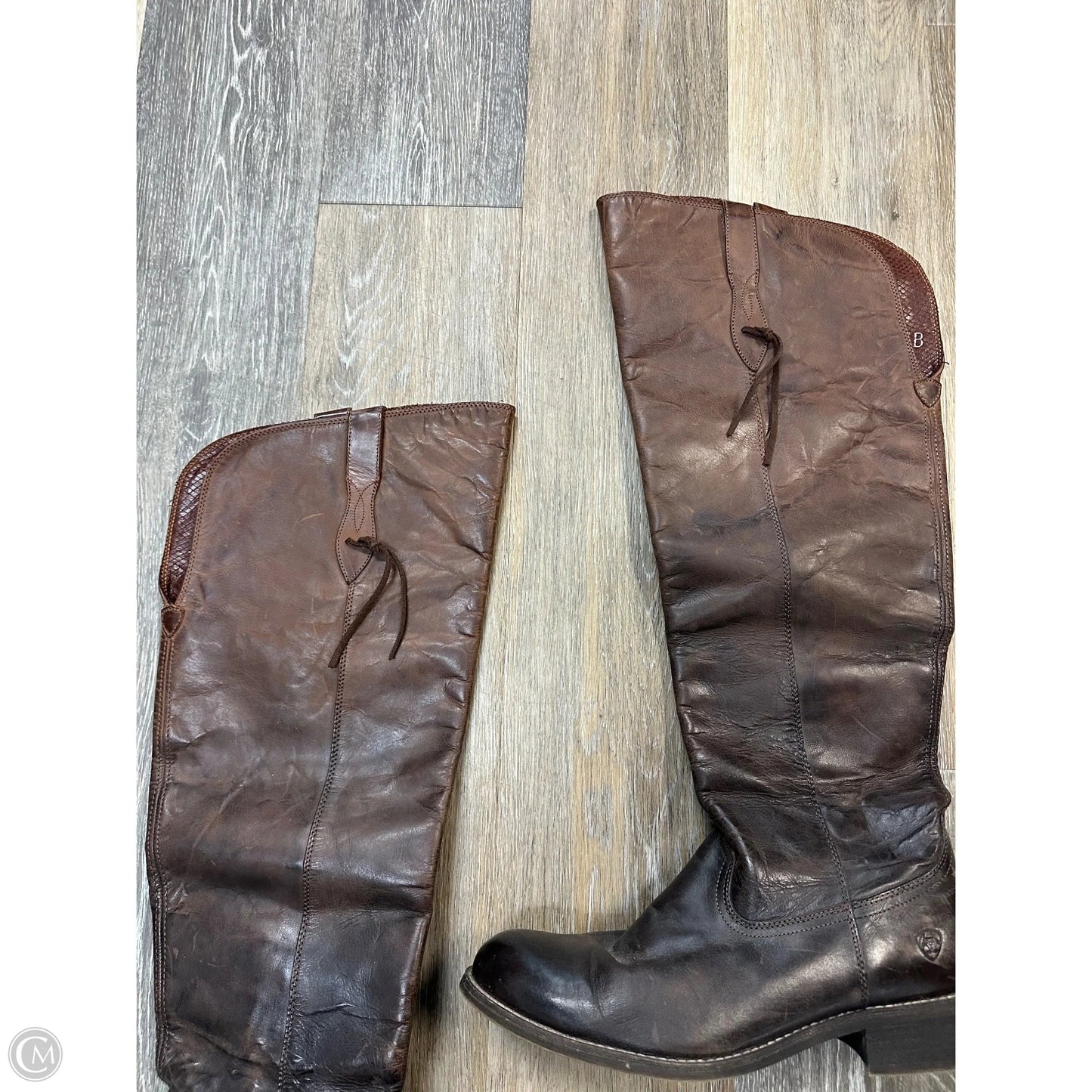 Boots Leather By Ariat In Brown, Size: 11