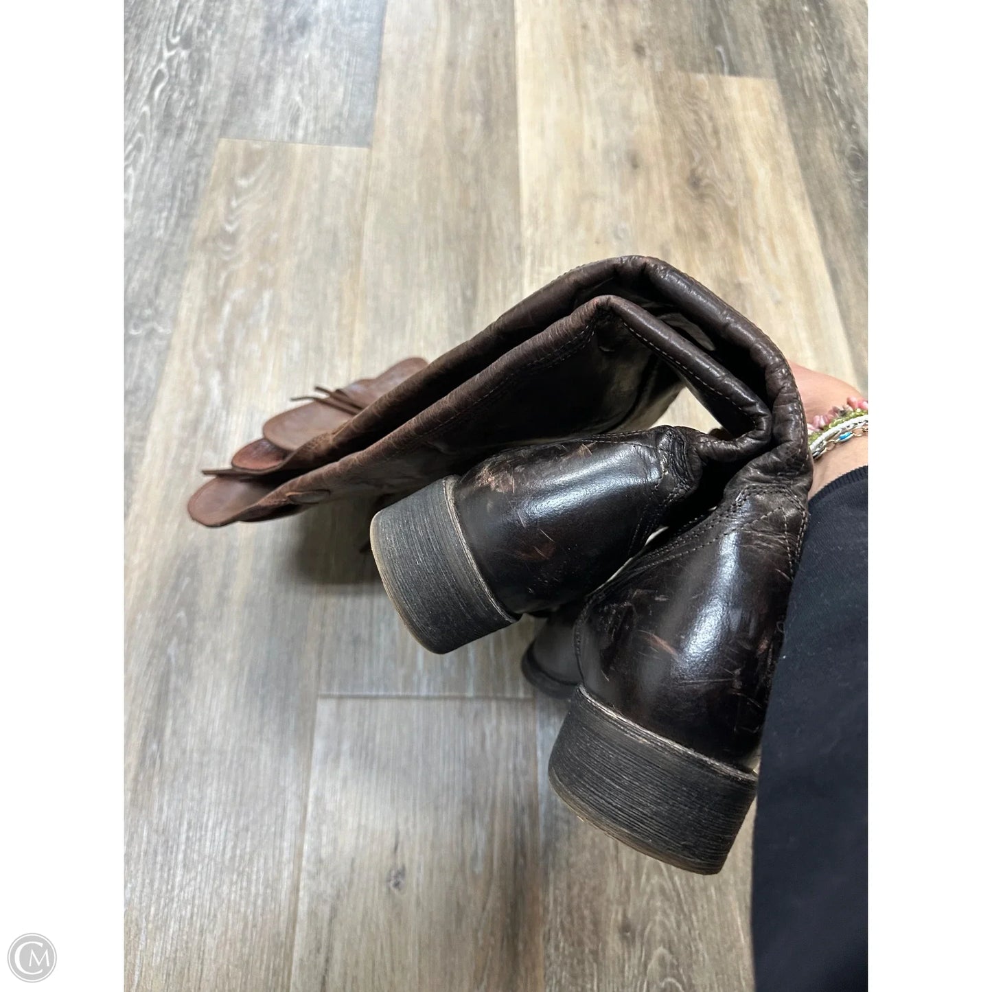 Boots Leather By Ariat In Brown, Size: 11