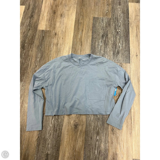 Athletic Top Long Sleeve Crewneck By Lululemon In Blue, Size: S