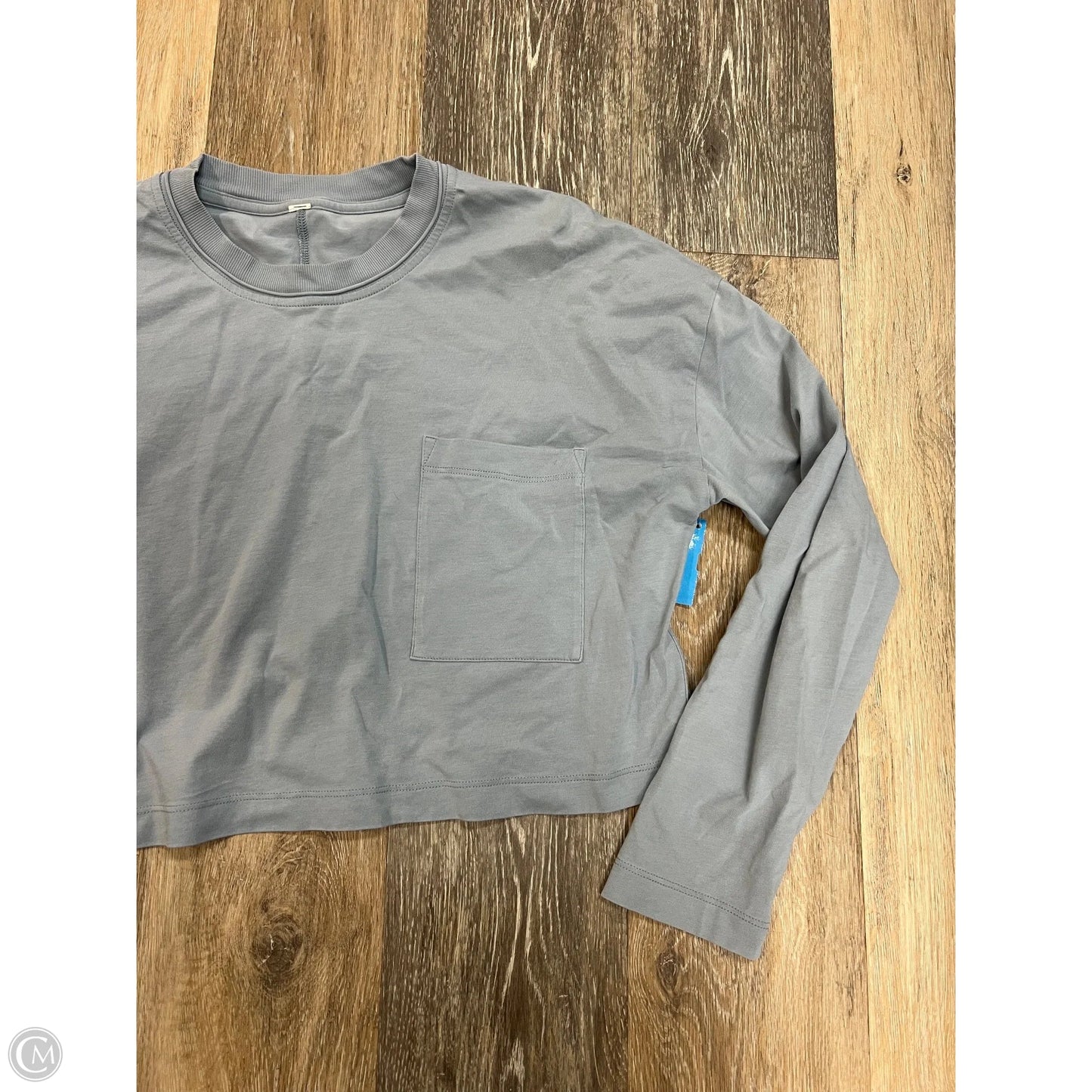 Athletic Top Long Sleeve Crewneck By Lululemon In Blue, Size: S