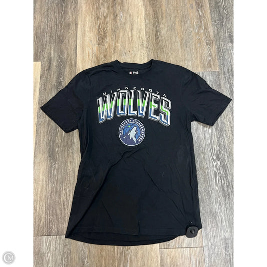 Athletic Top Short Sleeve By NBA In Black, Size: M