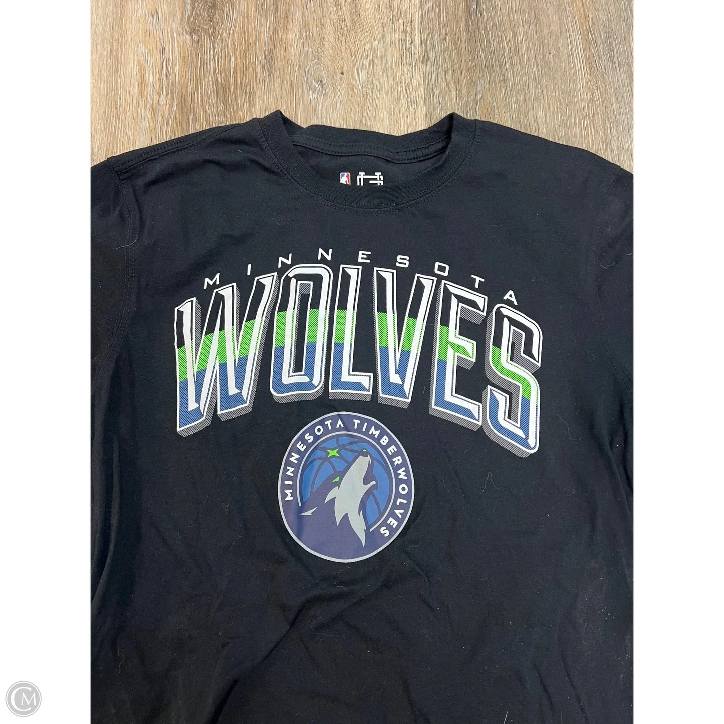 Athletic Top Short Sleeve By NBA In Black, Size: M