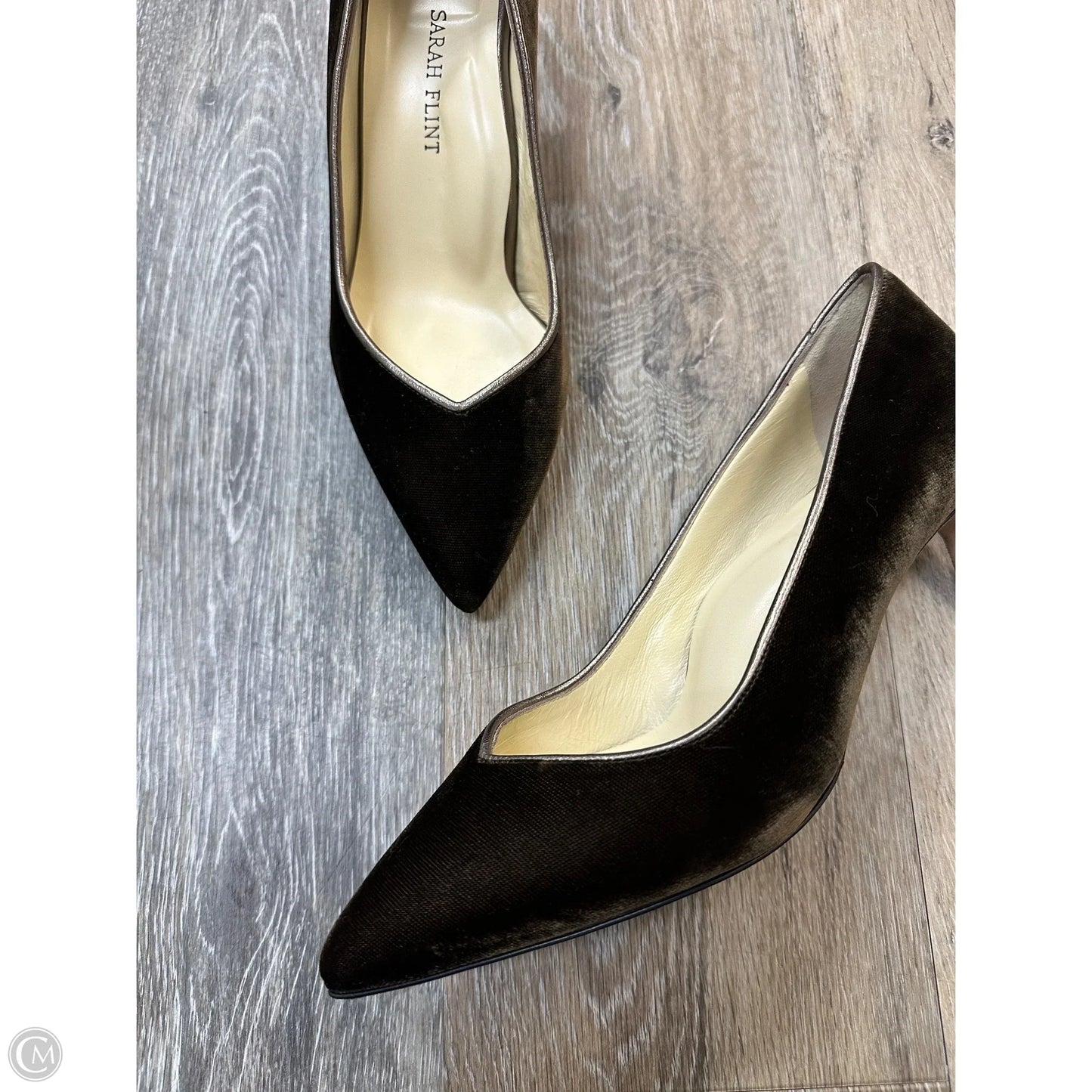 Shoes Heels Kitten By Sarah Flint In Brown, Size: 7.5