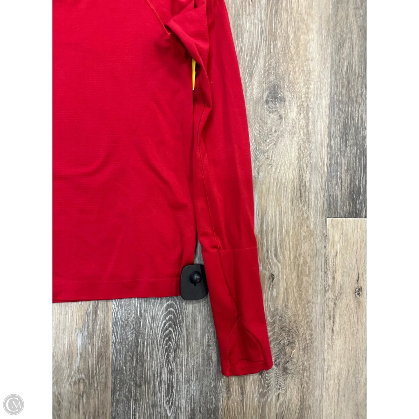 Athletic Top Long Sleeve Crewneck By Lululemon In Red, Size: 4