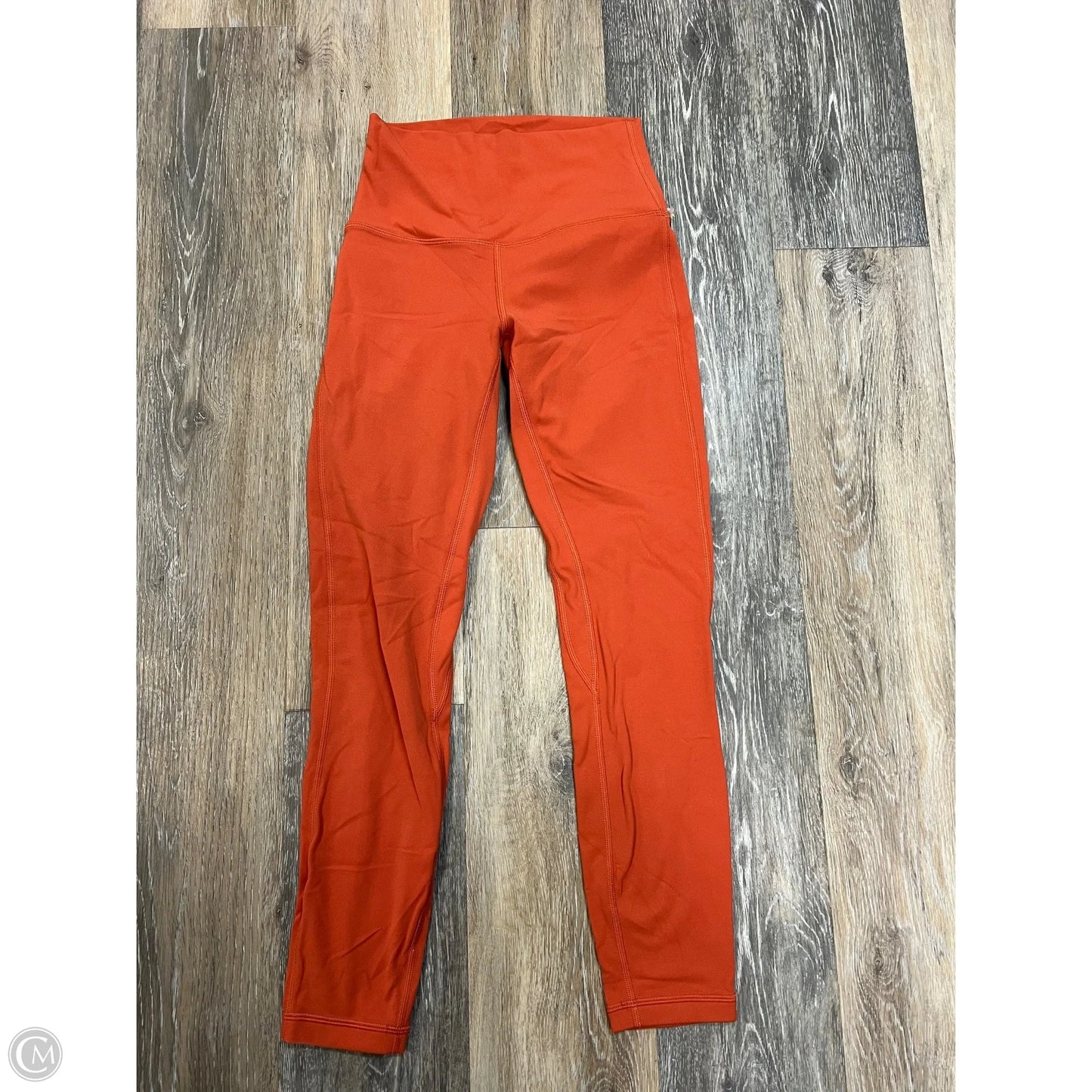 Athletic Leggings By Lululemon In Orange, Size: 4