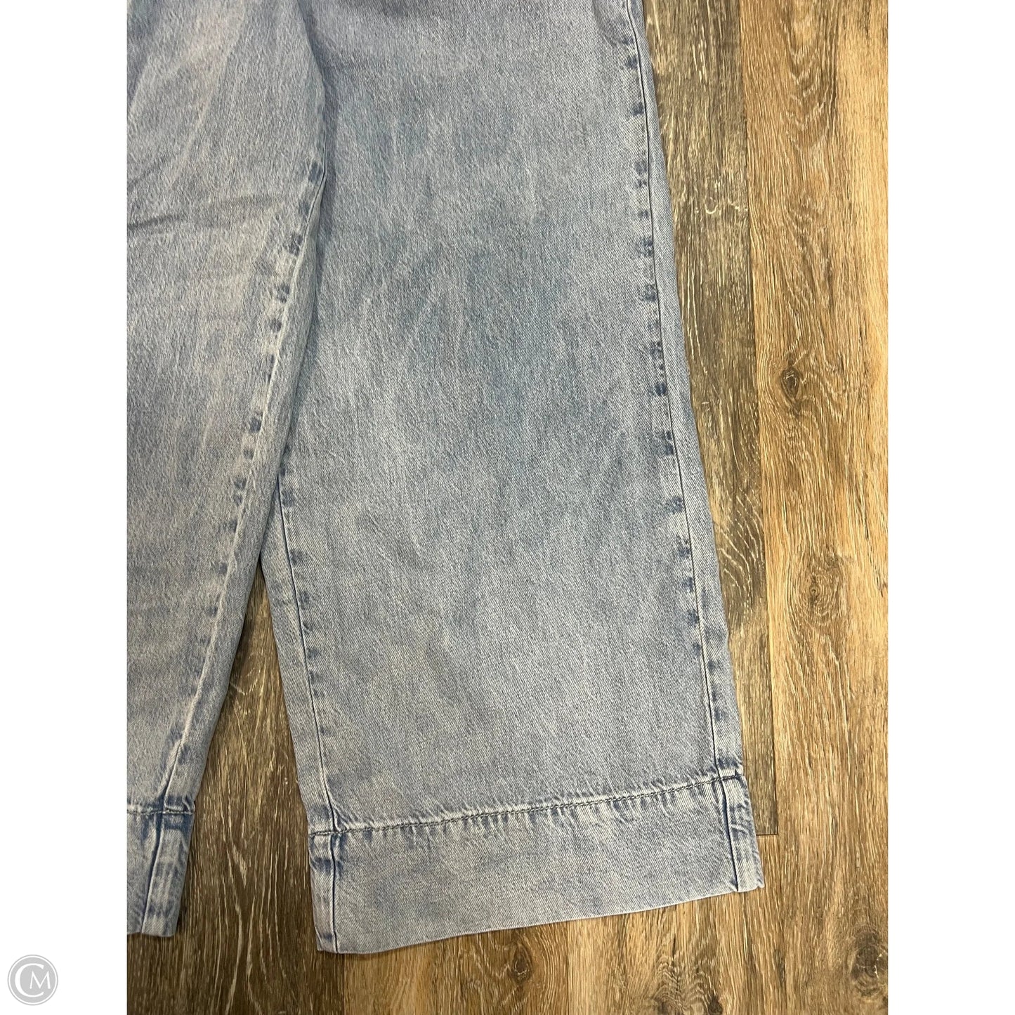 Jeans Wide Leg By Z Supply In Blue Denim, Size: L