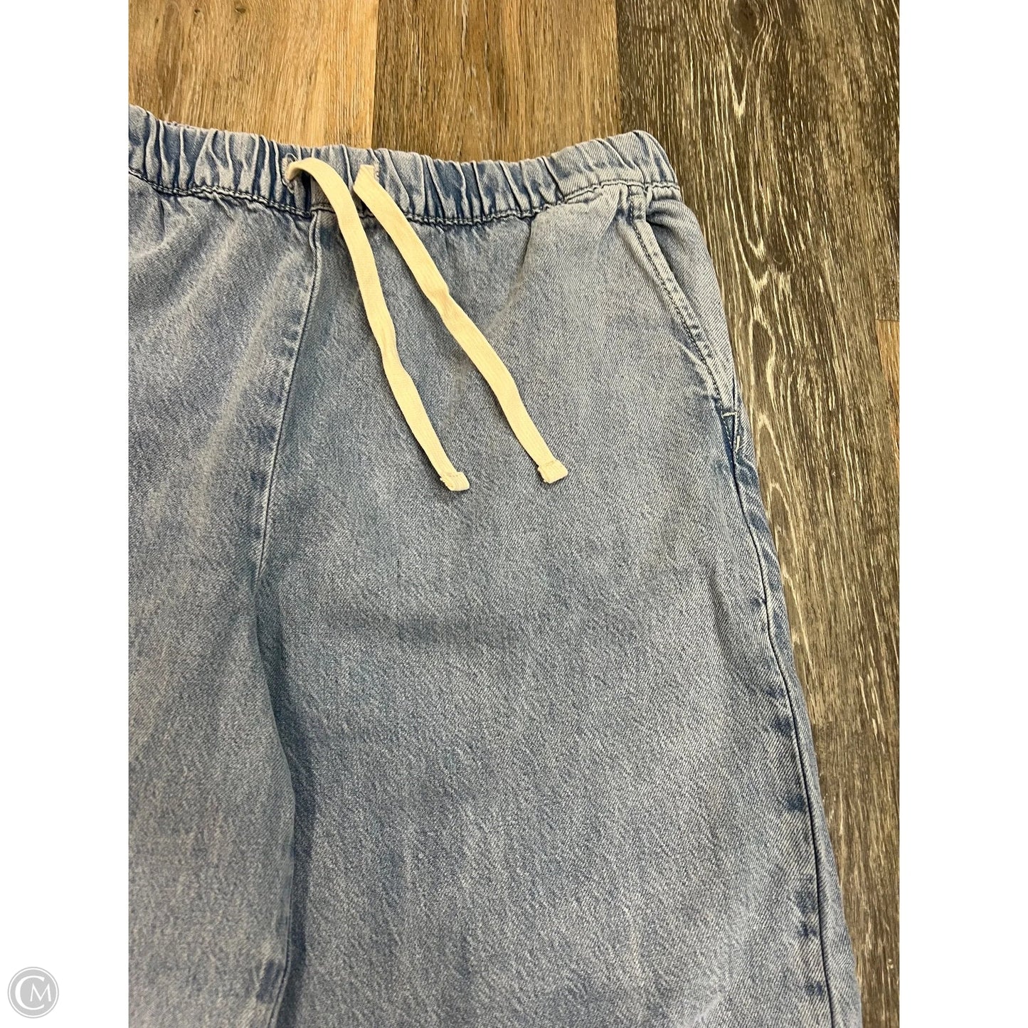 Jeans Wide Leg By Z Supply In Blue Denim, Size: L