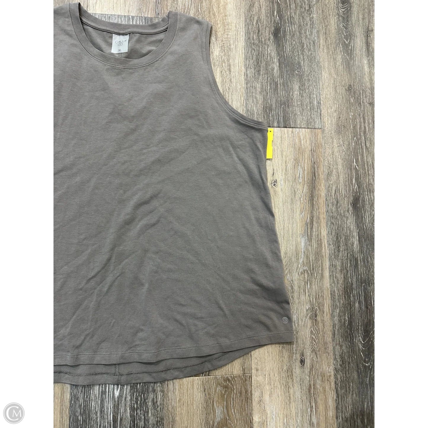 Athletic Tank Top By Calia In Taupe, Size: Xl