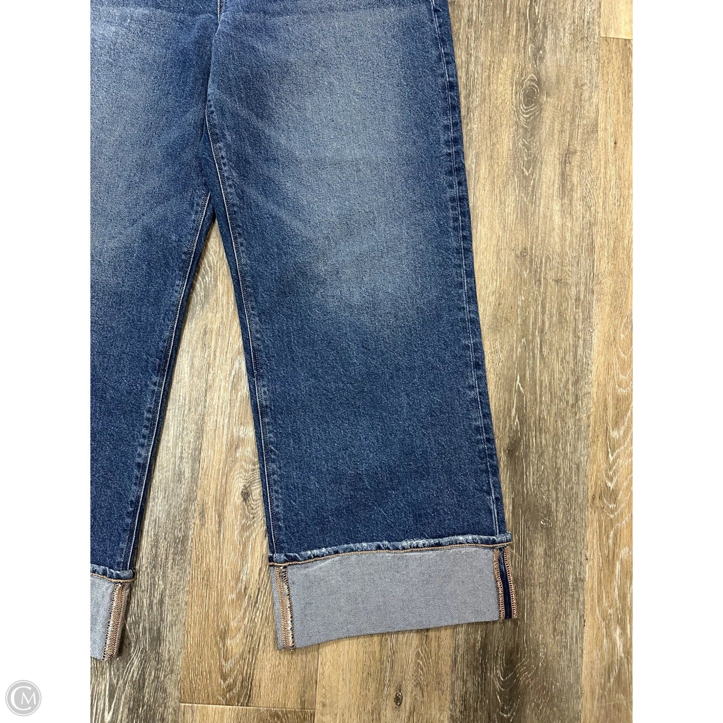 Jeans Wide Leg By American Eagle In Blue Denim, Size: 14