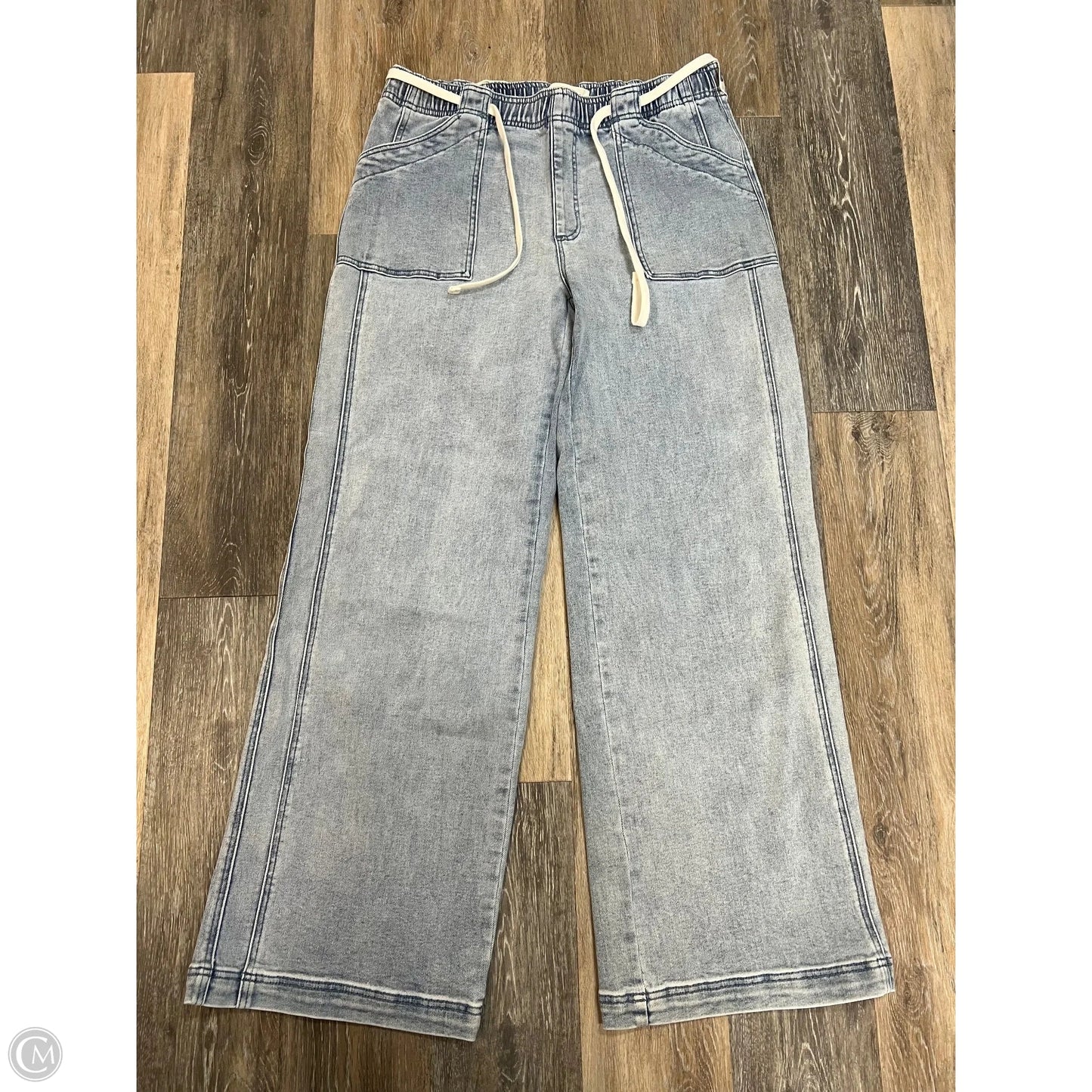 Jeans Wide Leg By Risen In Blue Denim, Size: Xl