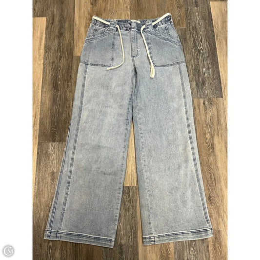 Jeans Wide Leg By Risen In Blue Denim, Size: Xl